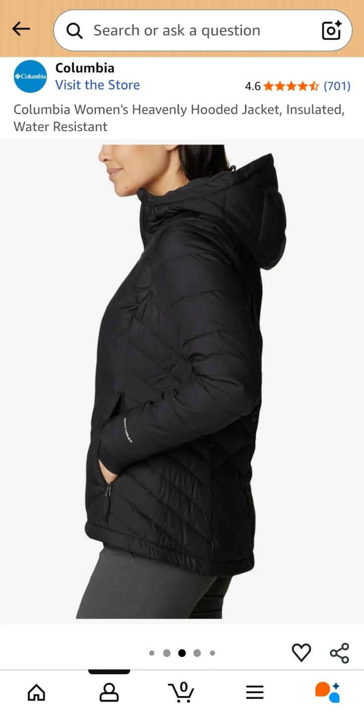 Columbia Women's Heavenly Hooded Jacket - Black - photo 2