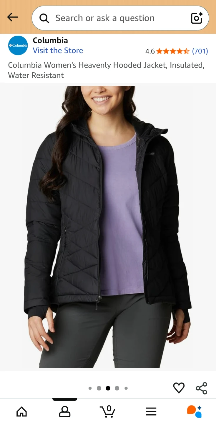 Columbia Women's Heavenly Hooded Jacket - Black - photo 3
