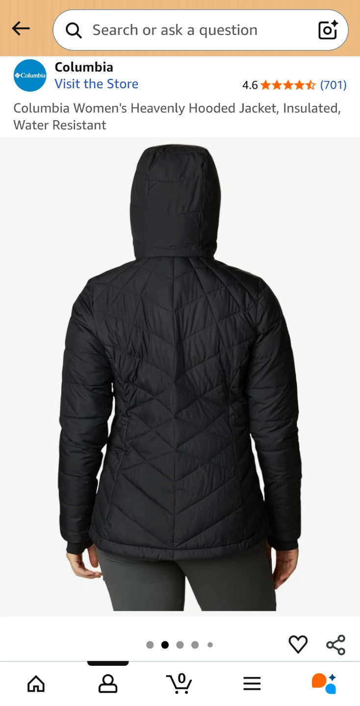 Columbia Women's Heavenly Hooded Jacket - Black - photo 5