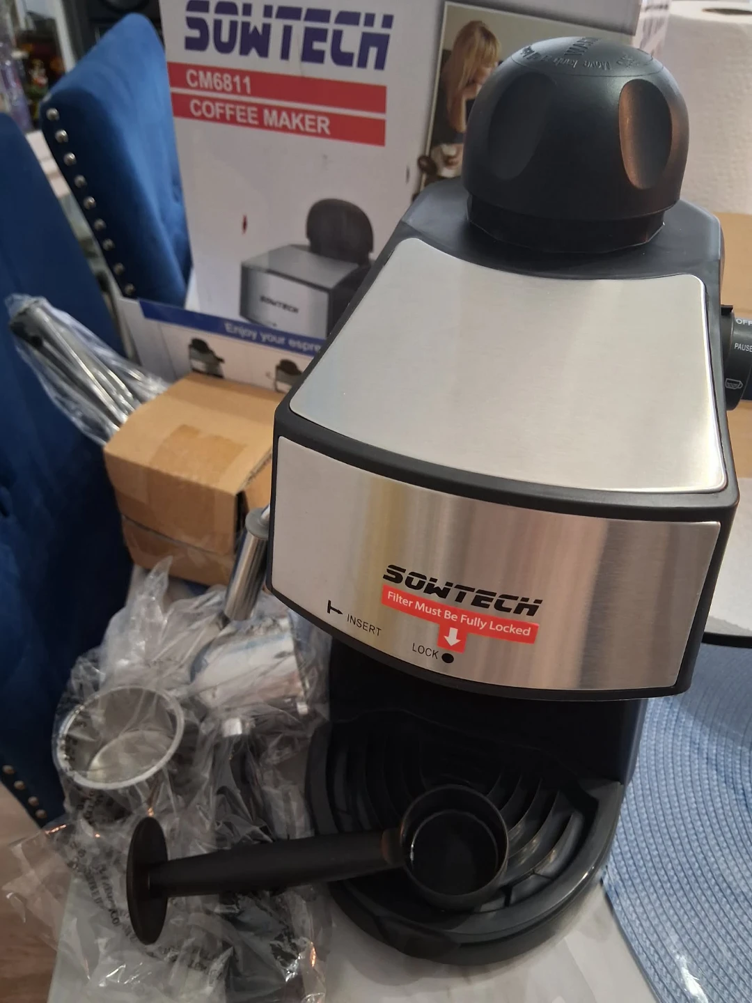 SOWTECH CM6811 Espresso Coffee Maker - New in Box! - photo 5