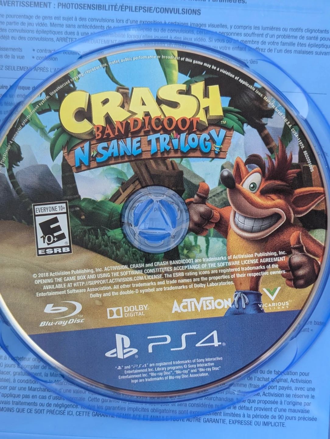 Crash Bandicoot N. Sane Trilogy for PlayStation 4 - photo 2