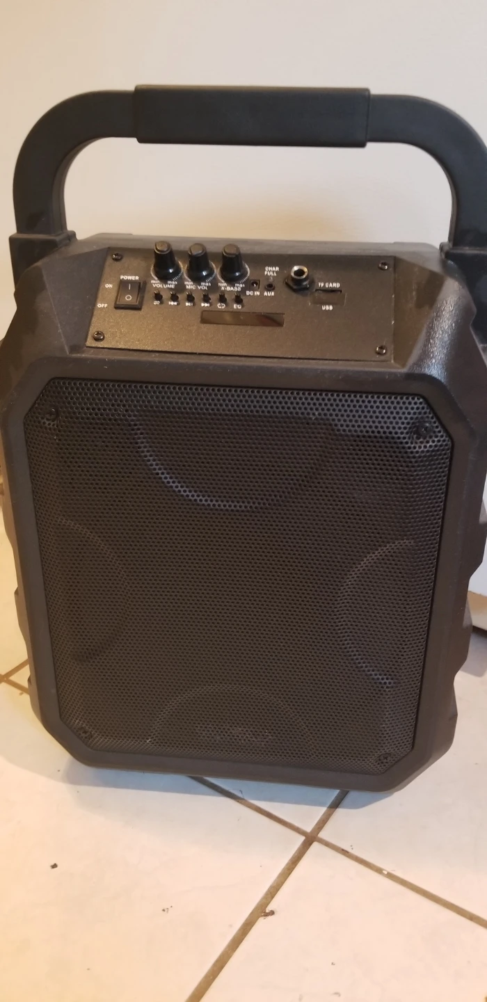 Fisher Bluetooth boom box with Microphone Input
