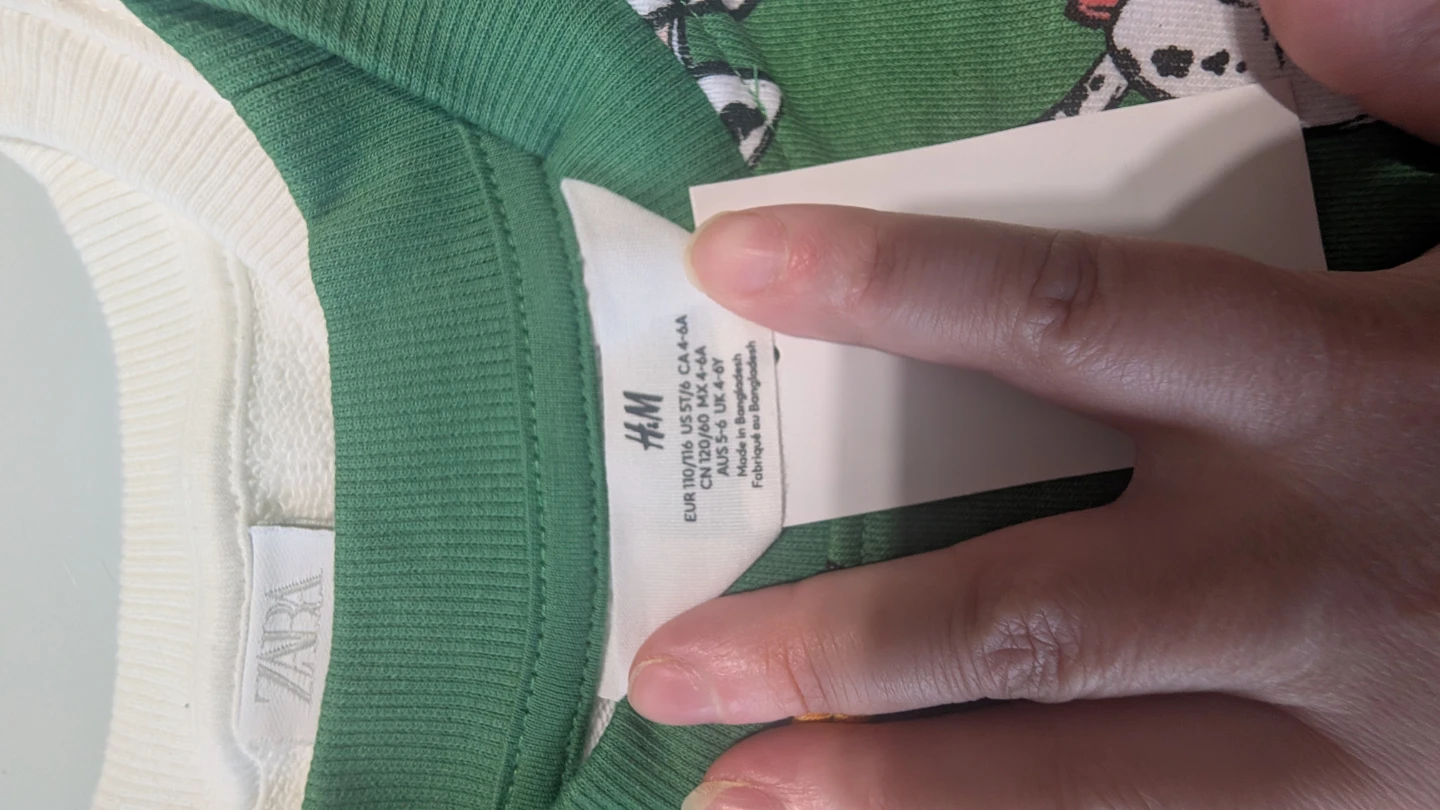 H&M Paw Patrol Green Sweatshirt, Size 4-6A - photo 2
