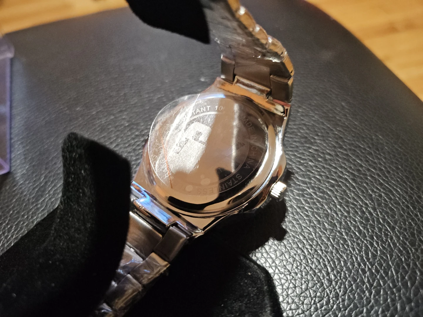 Silver Quartz Watch with Crystal Bezel - photo 5