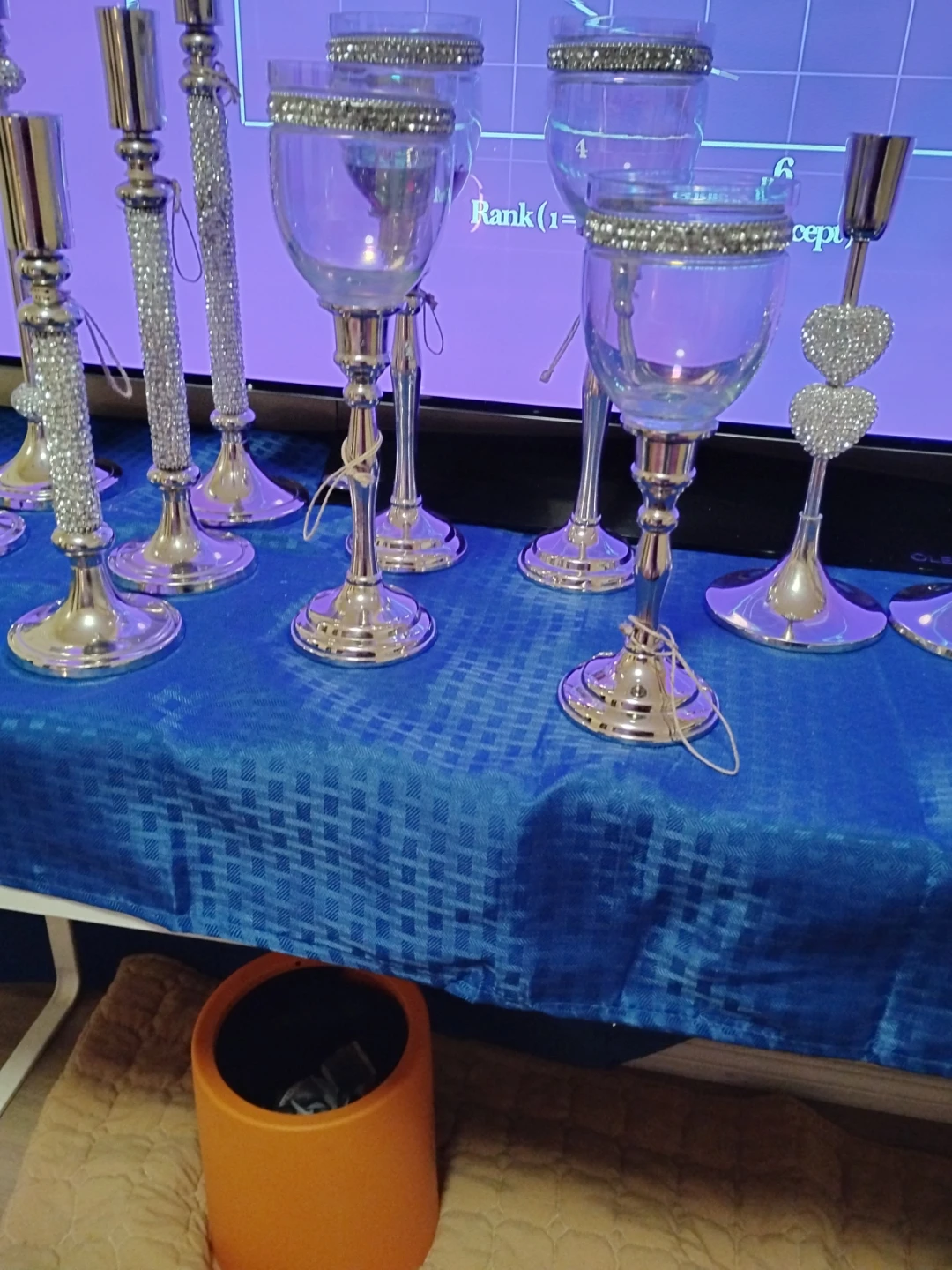 Exquisite Swarovski  Candle Ensemble Discerning Collectors - photo 4