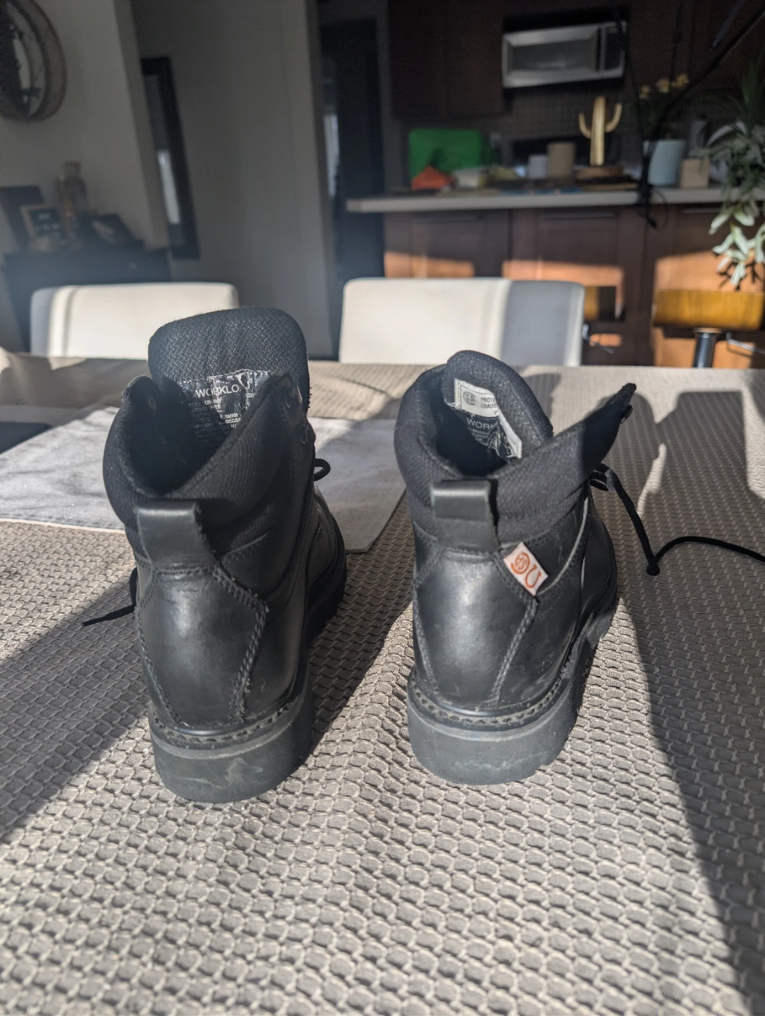 Workload Lyndsay Black Work Boots - Size 8 - photo 2