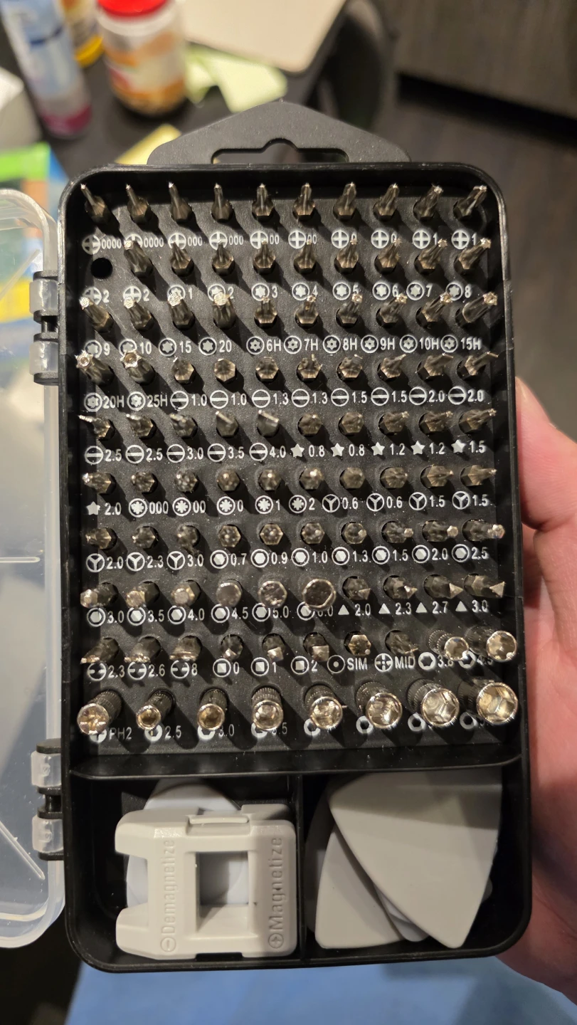 Precision Screwdriver Bit Set with Case