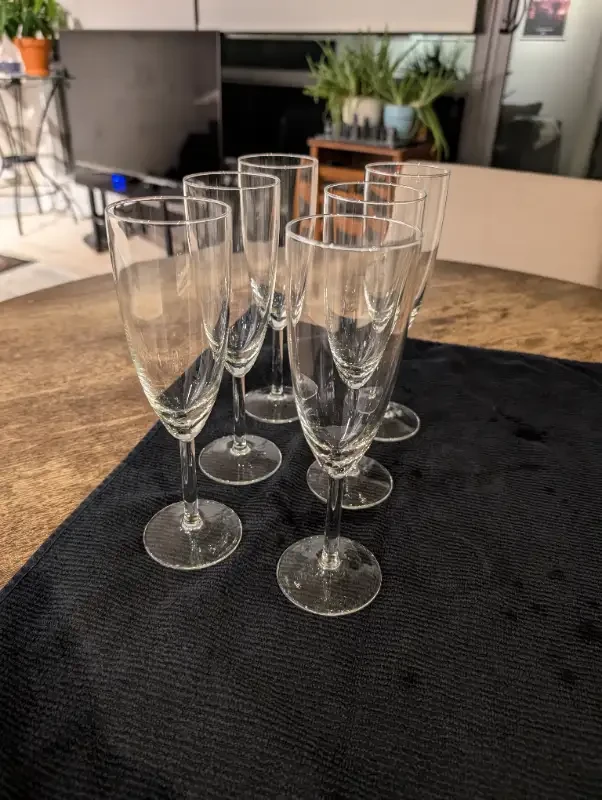 Set of 6 Champagne Flutes - photo 3