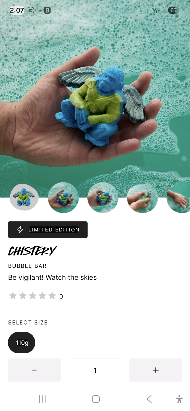 Lush Chistery Bubble Bar - Limited Edition