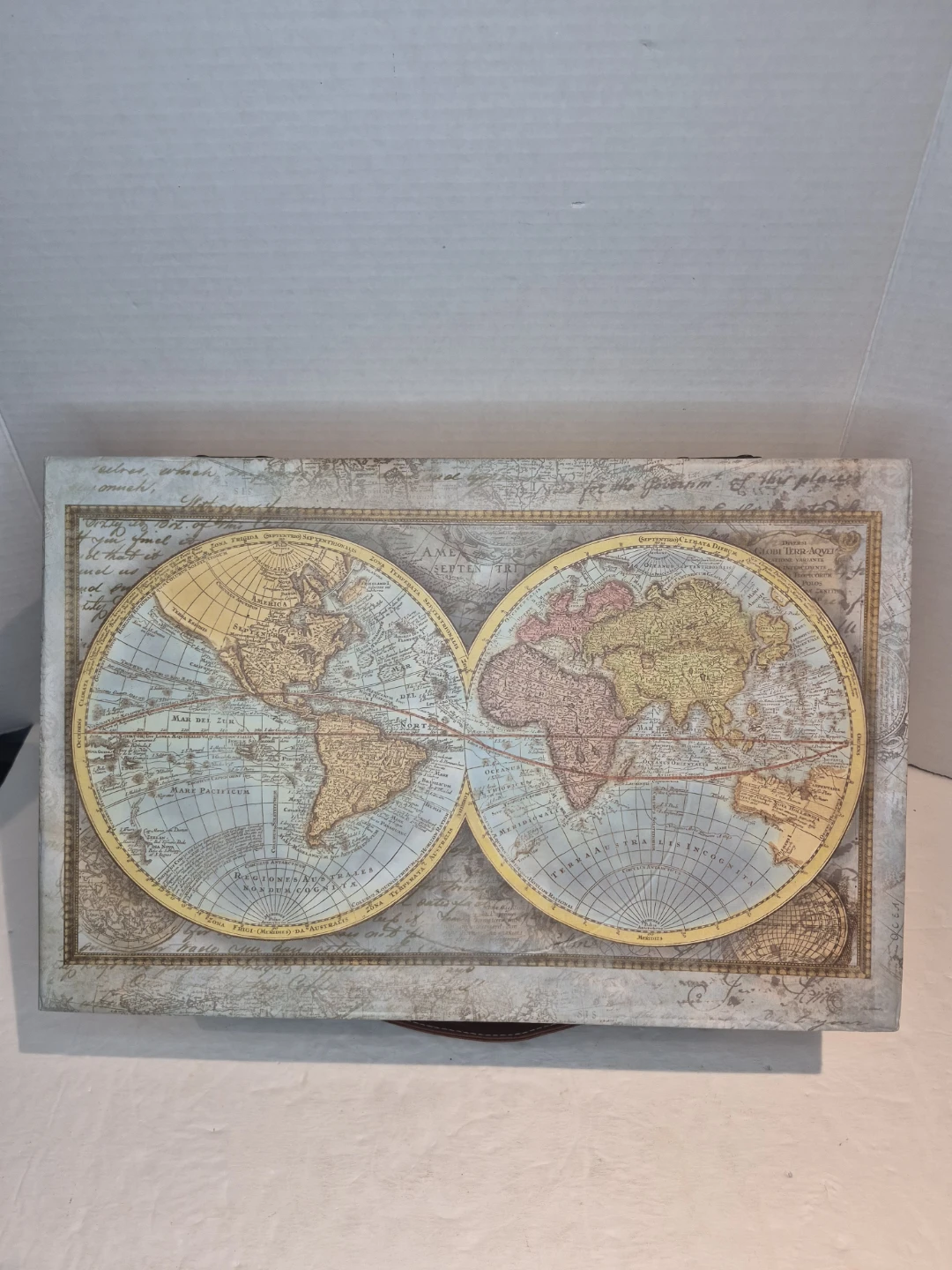 Decorative World Map Trunk