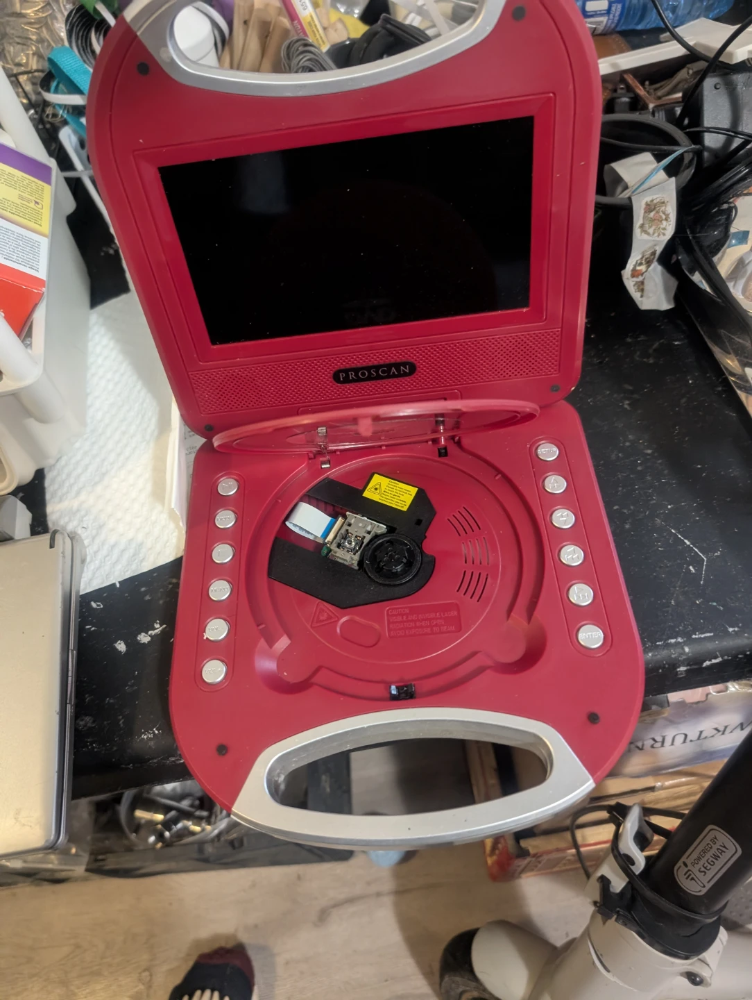 Proscan Portable DVD Player - Red - photo 3