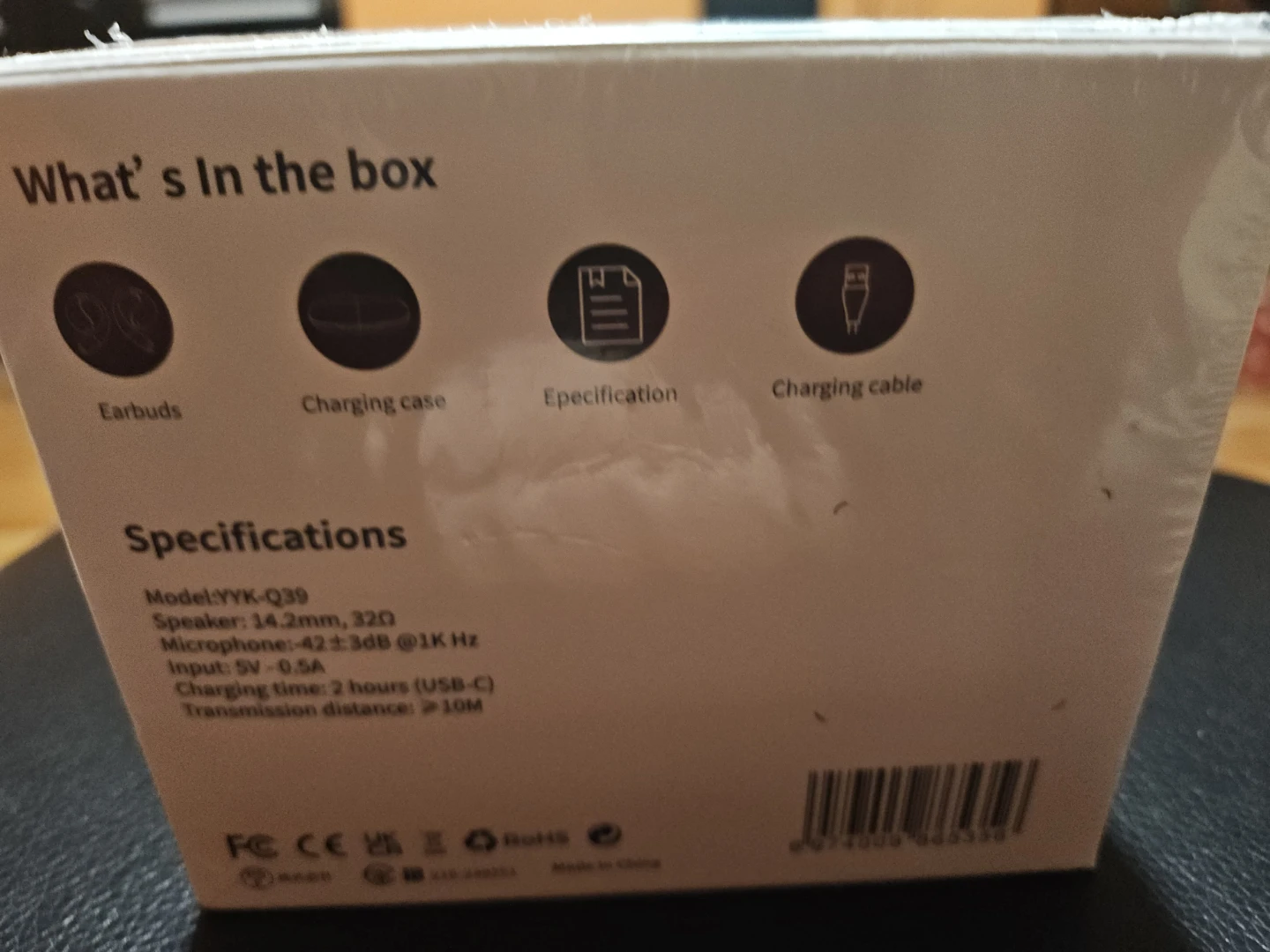 New YYK-Q39 True Wireless Earbuds - White - photo 3