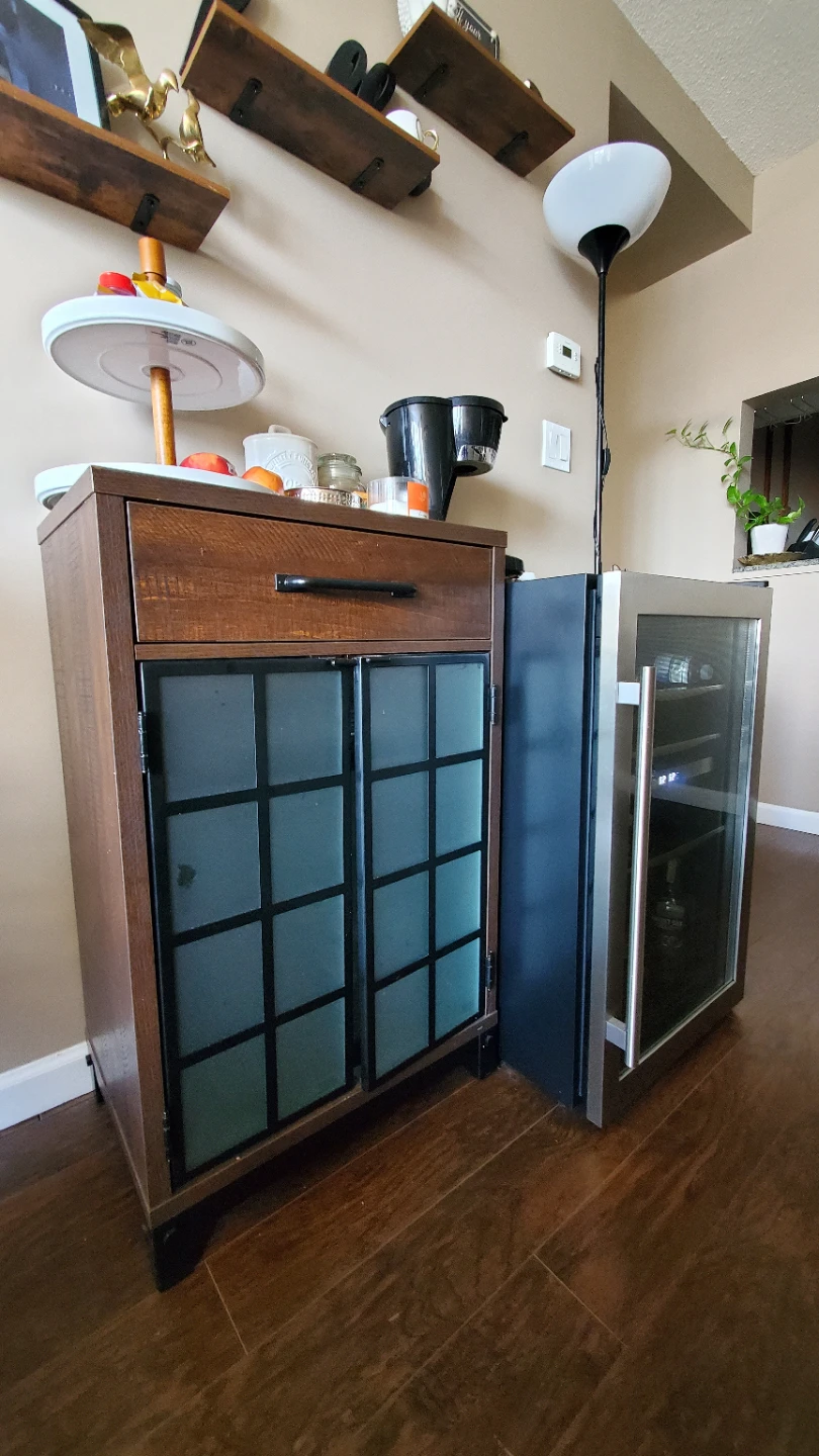 3 in 1 Bar Cabinet, Heater & Fireplace - photo 2