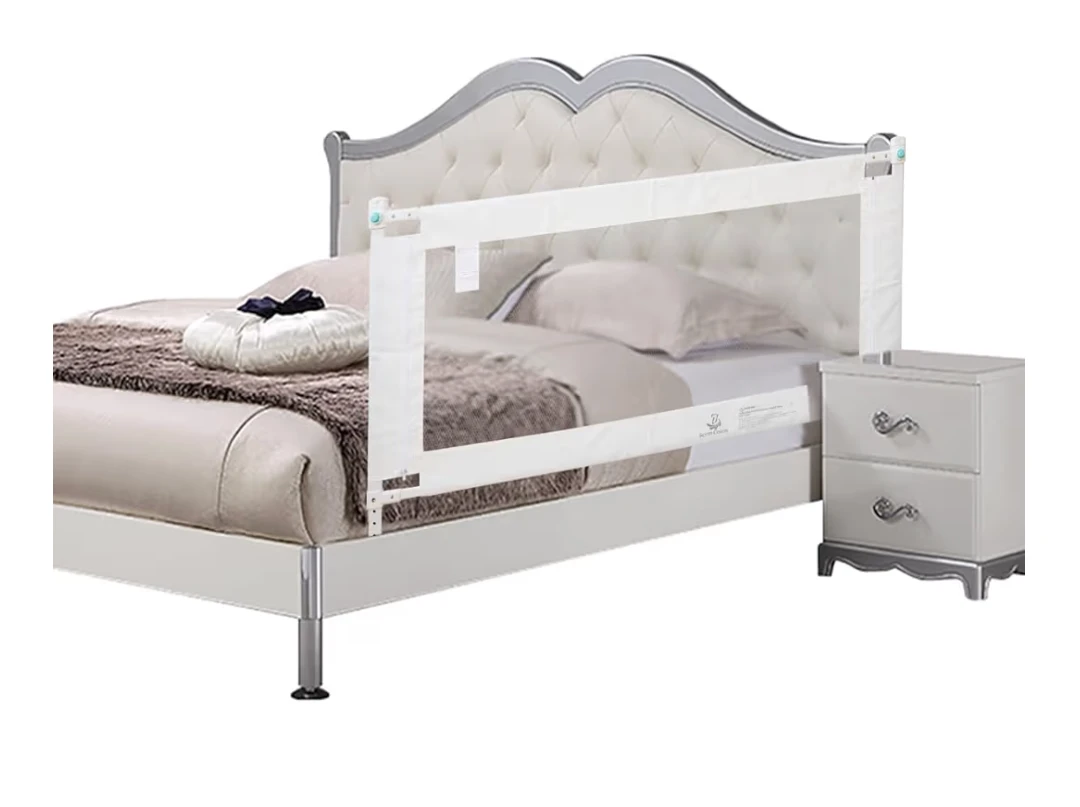 White Bed Rail Guard for Toddler Safety