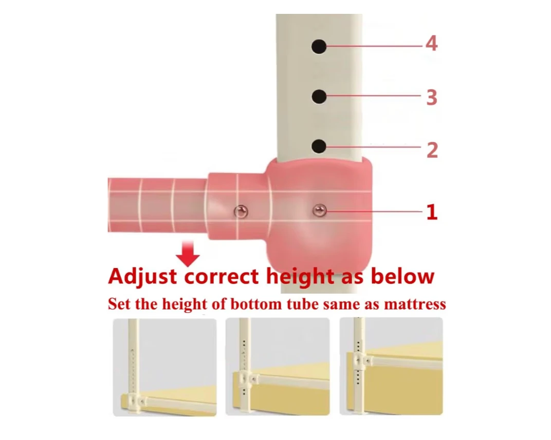 White Bed Rail Guard for Toddler Safety - photo 4