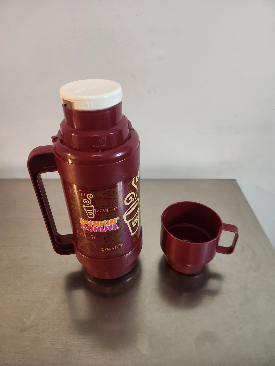 Dunkin' Donuts Thermos with Cup - photo 3