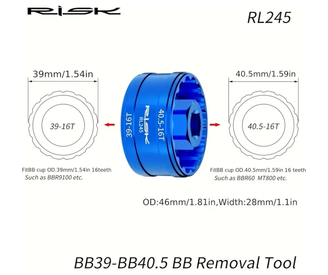 Bike Bottom Bracket Tool Installation Remover - photo 2