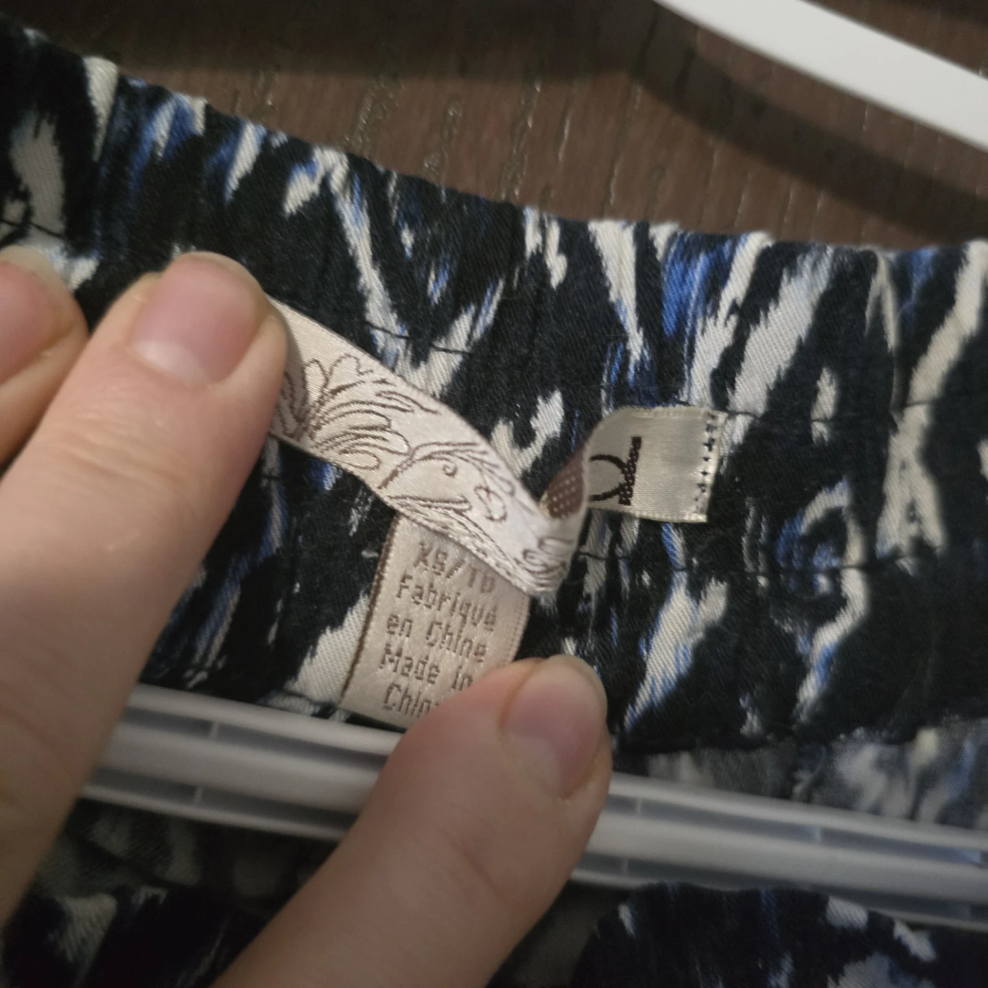 Women's Blue & White Patterned Pants XS/TD - photo 2