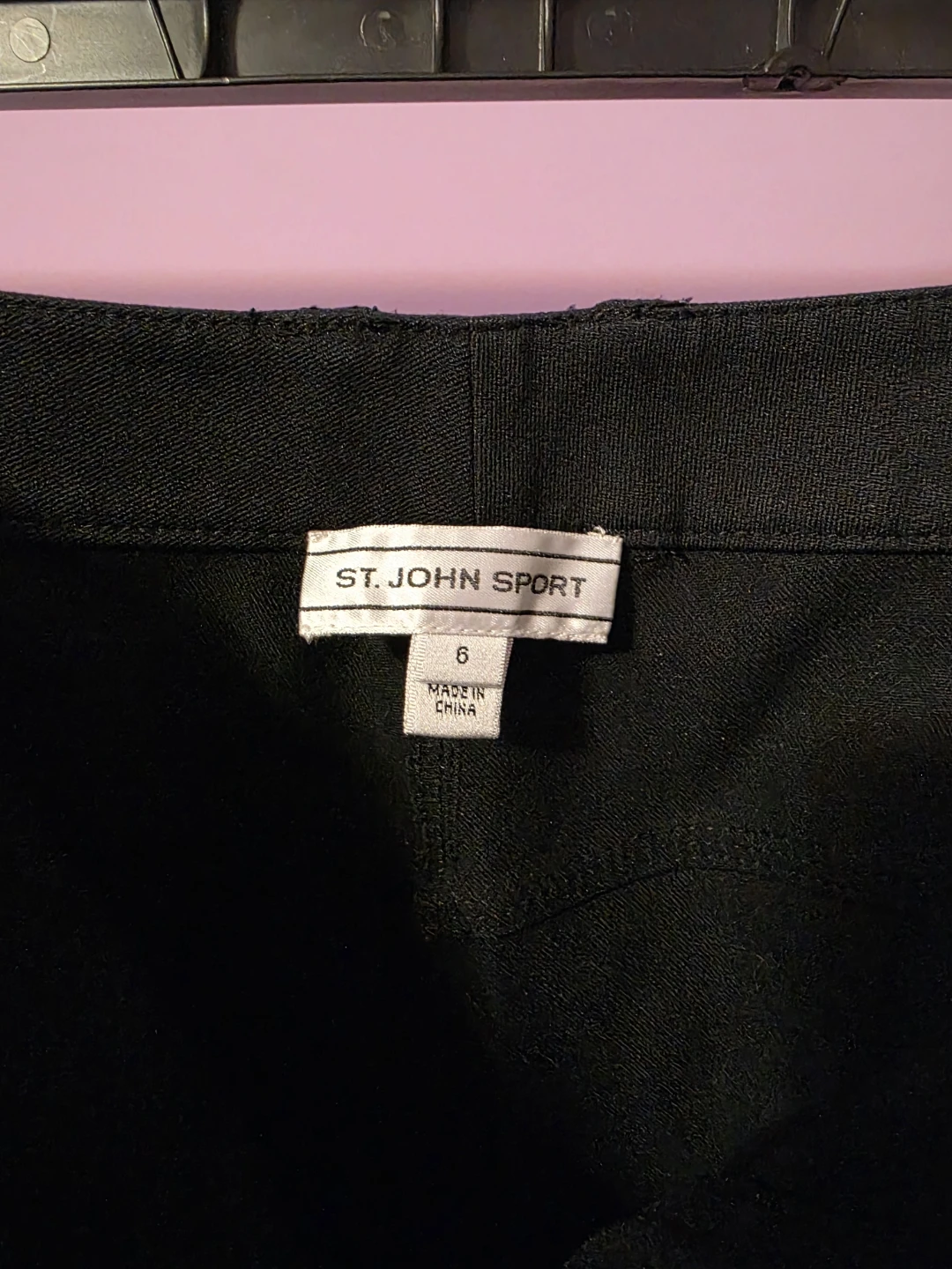 St. John Sport Black Pants Size 6 - photo 4