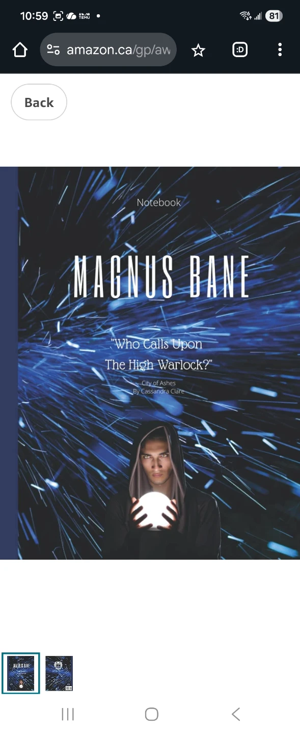 Magnus Bane "Who Calls Upon The High Warlock?" Notebook