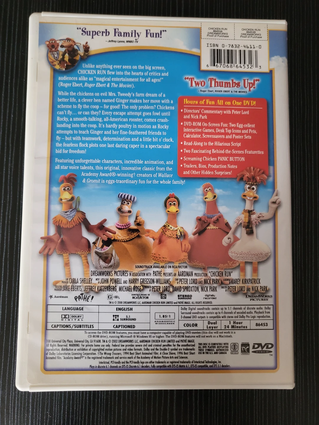 Chicken Run DVD - photo 2