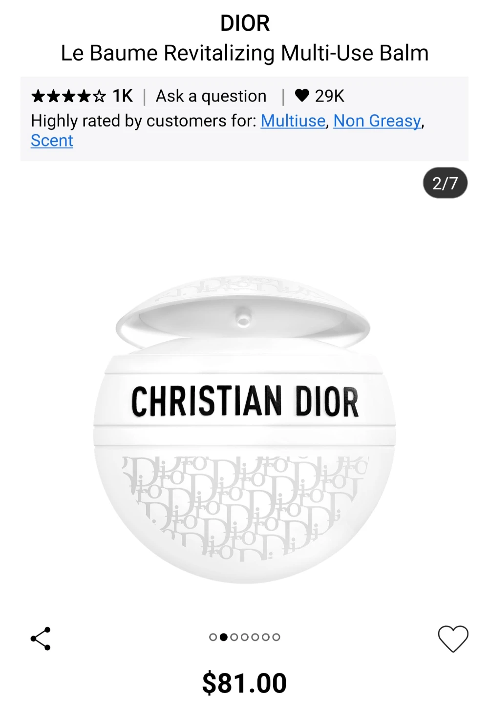 Christian Dior Le Baume Multi-Use Balm 50ml - photo 4
