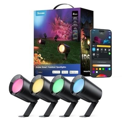 Govee Smart Outdoor Spotlights - 4 Pack