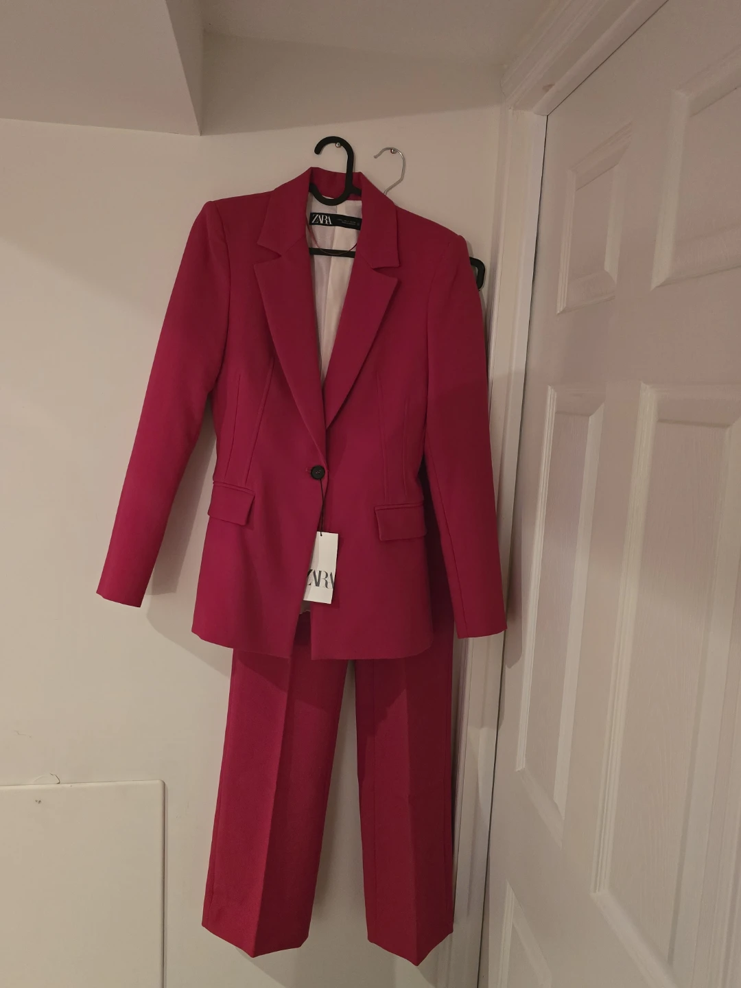 Zara Pink Suit Set - Blazer & Trousers (New)