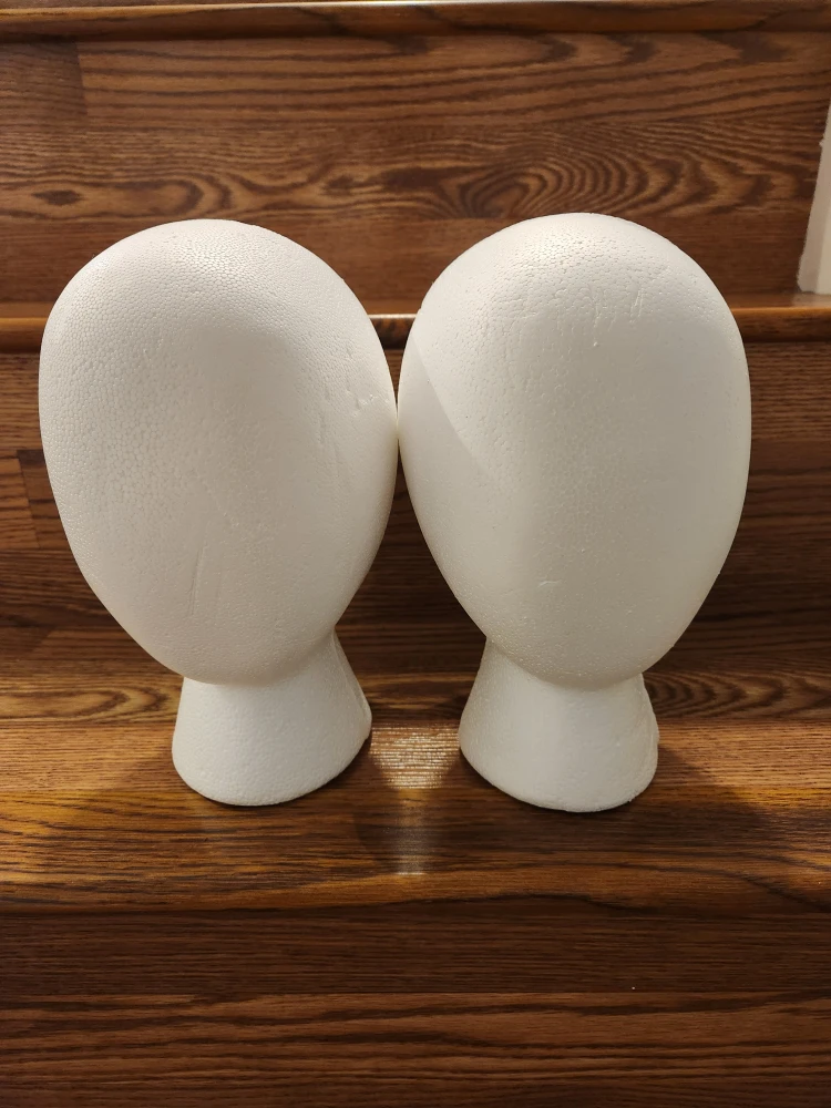 Two Styrofoam Head Mannequins 🥕