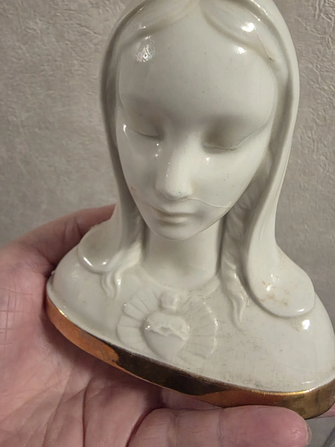 Vintage Religious Figurine - Sacred Heart of Mary - photo 2