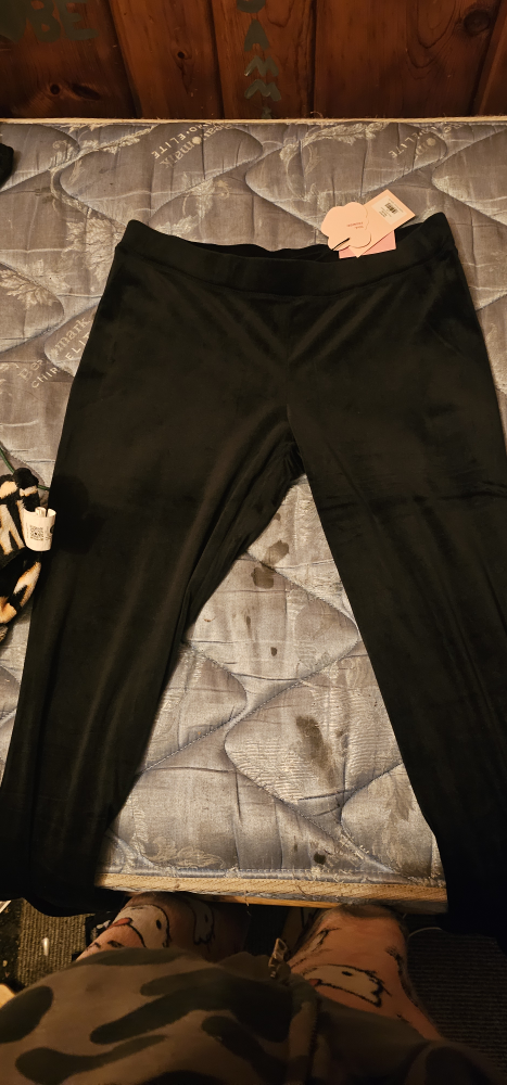 Juicy Couture Black Velour Pants