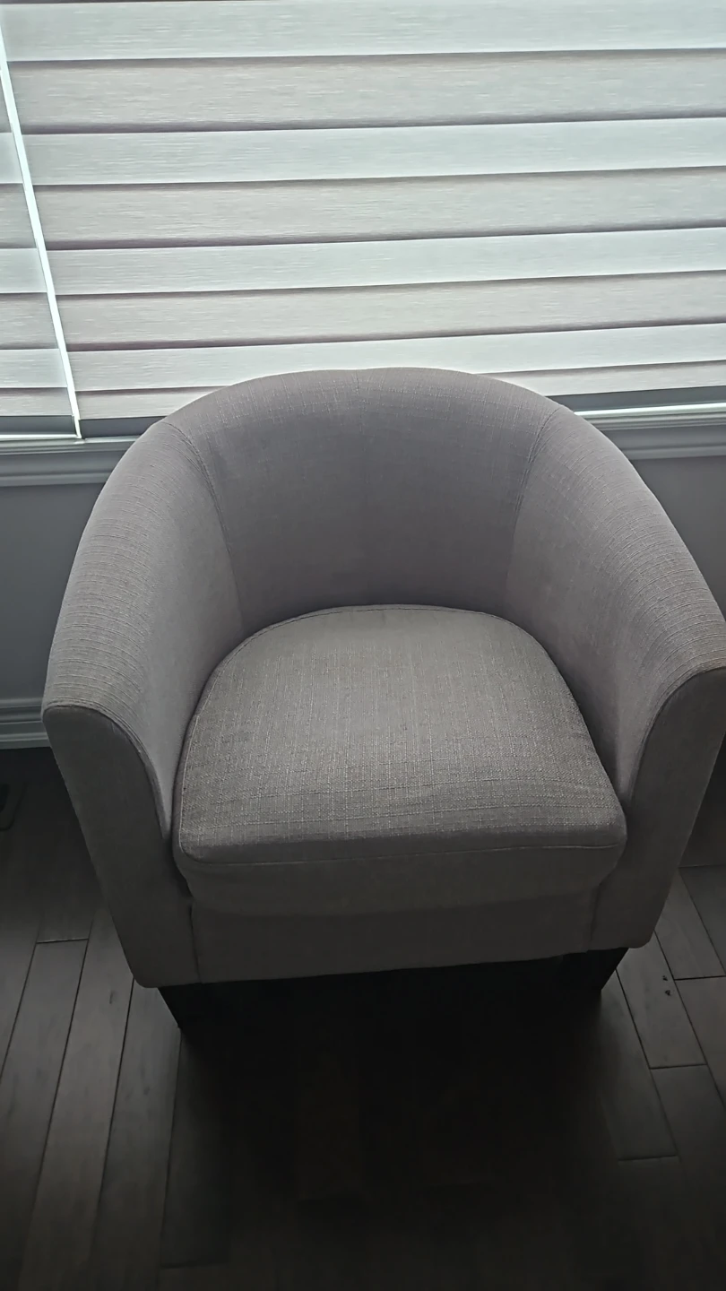 Grey Barrel Chair
