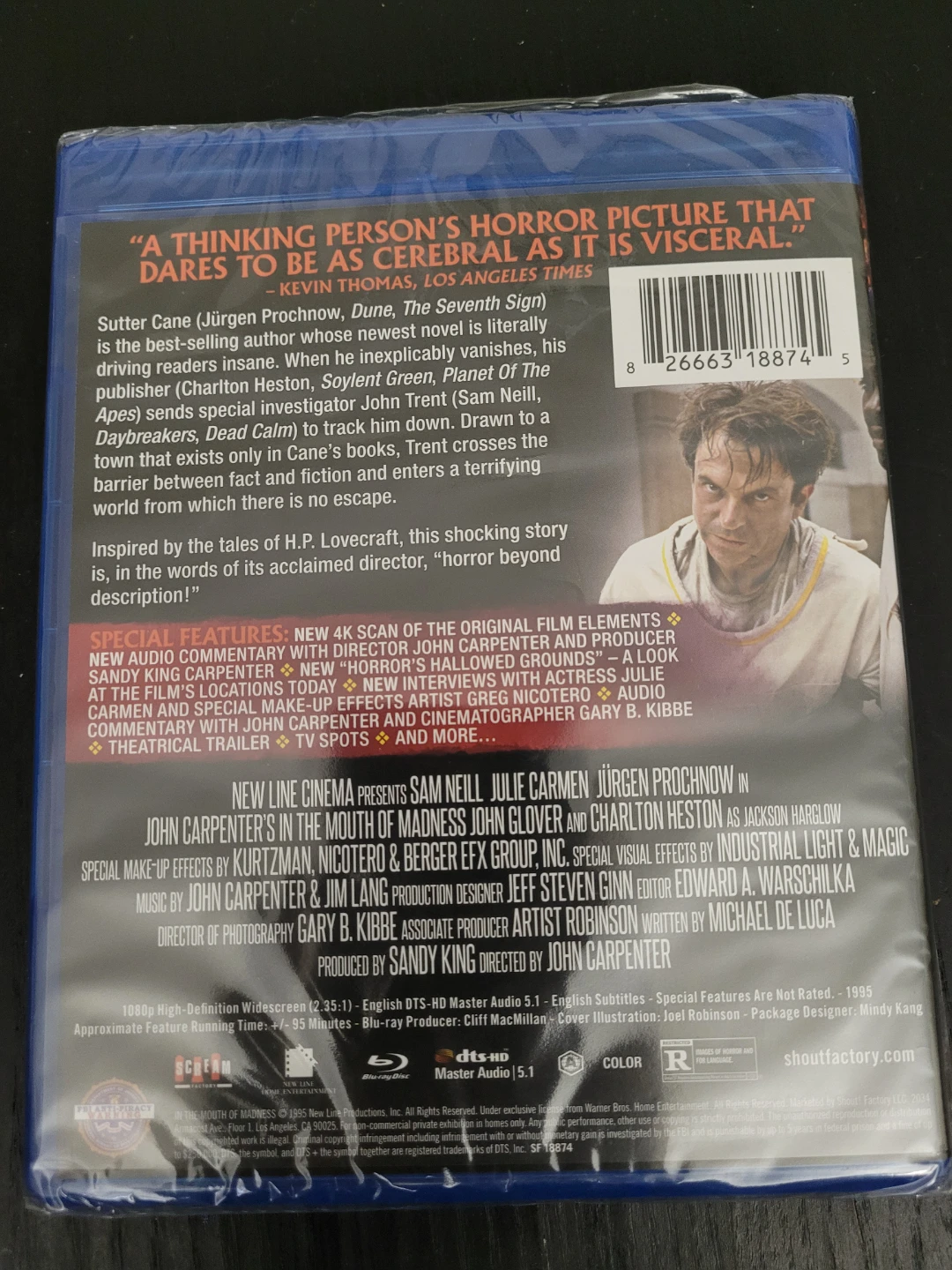 New In the Mouth of Madness Blu-Ray Collector's Edition - photo 2