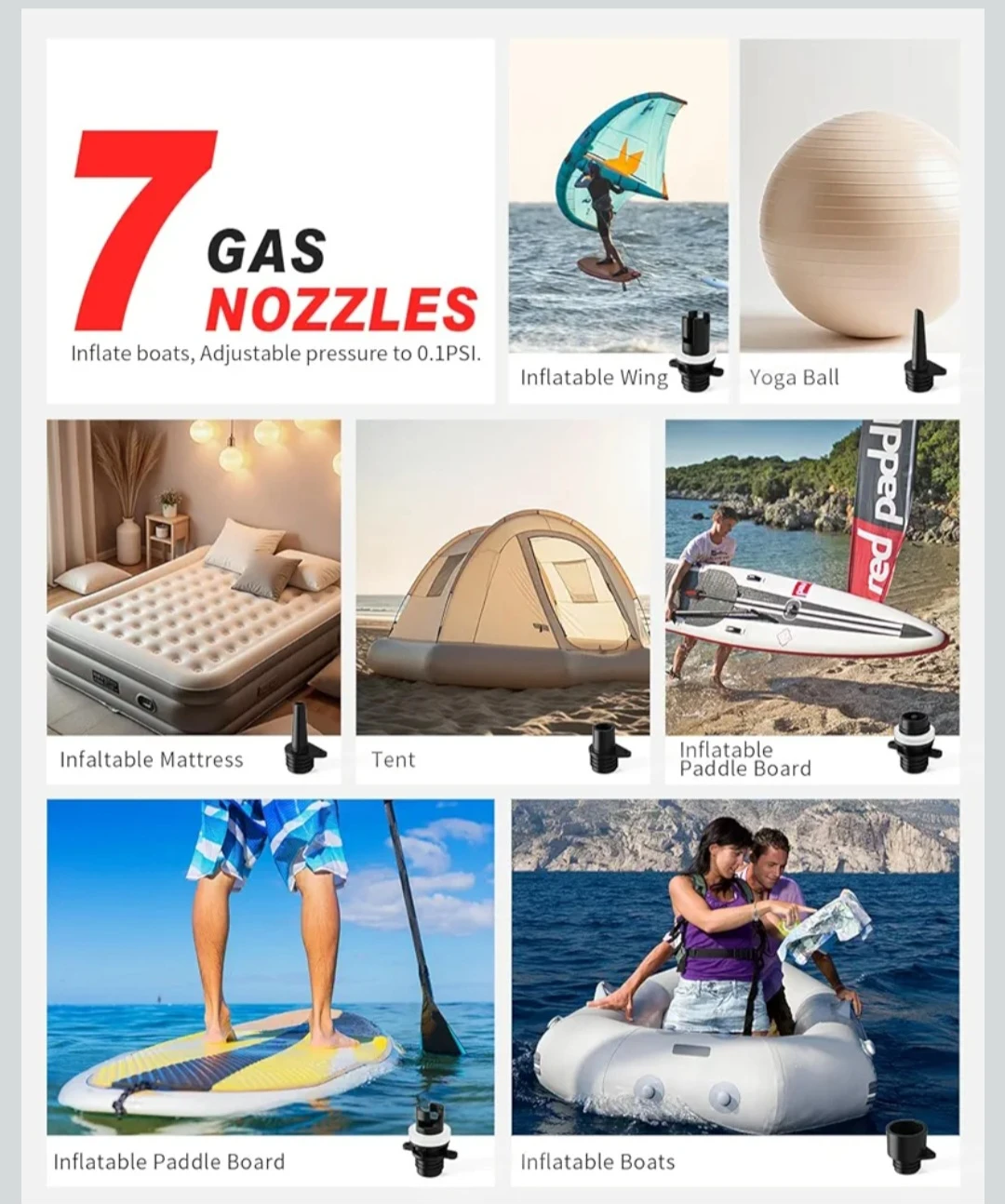 Paddle board Portable Air Pump for Inflatables - photo 4