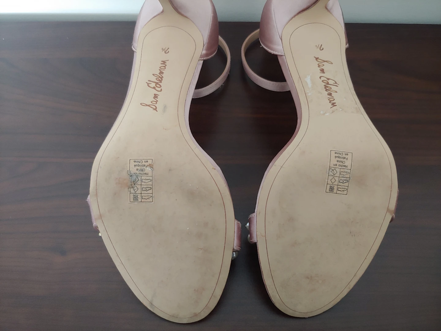Sam Edelman Rose Gold Pearl Embellished Heels Size 7.5 - photo 5