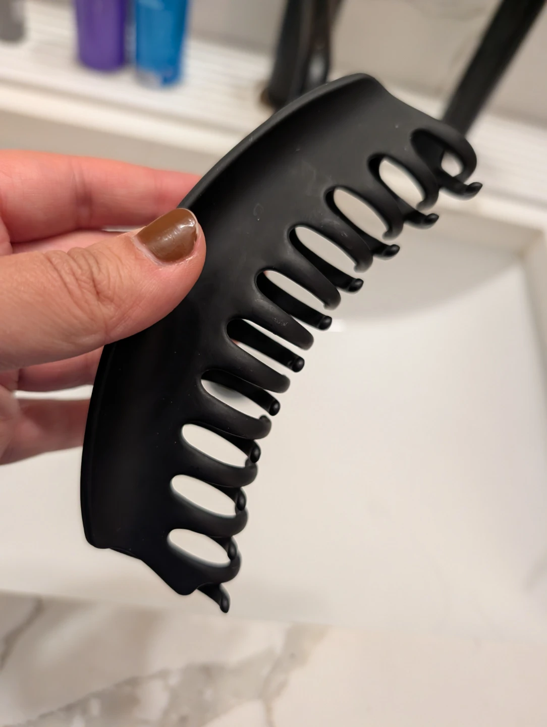 Kitsch Eco-Friendly Oversized Matte Claw Clip - Black