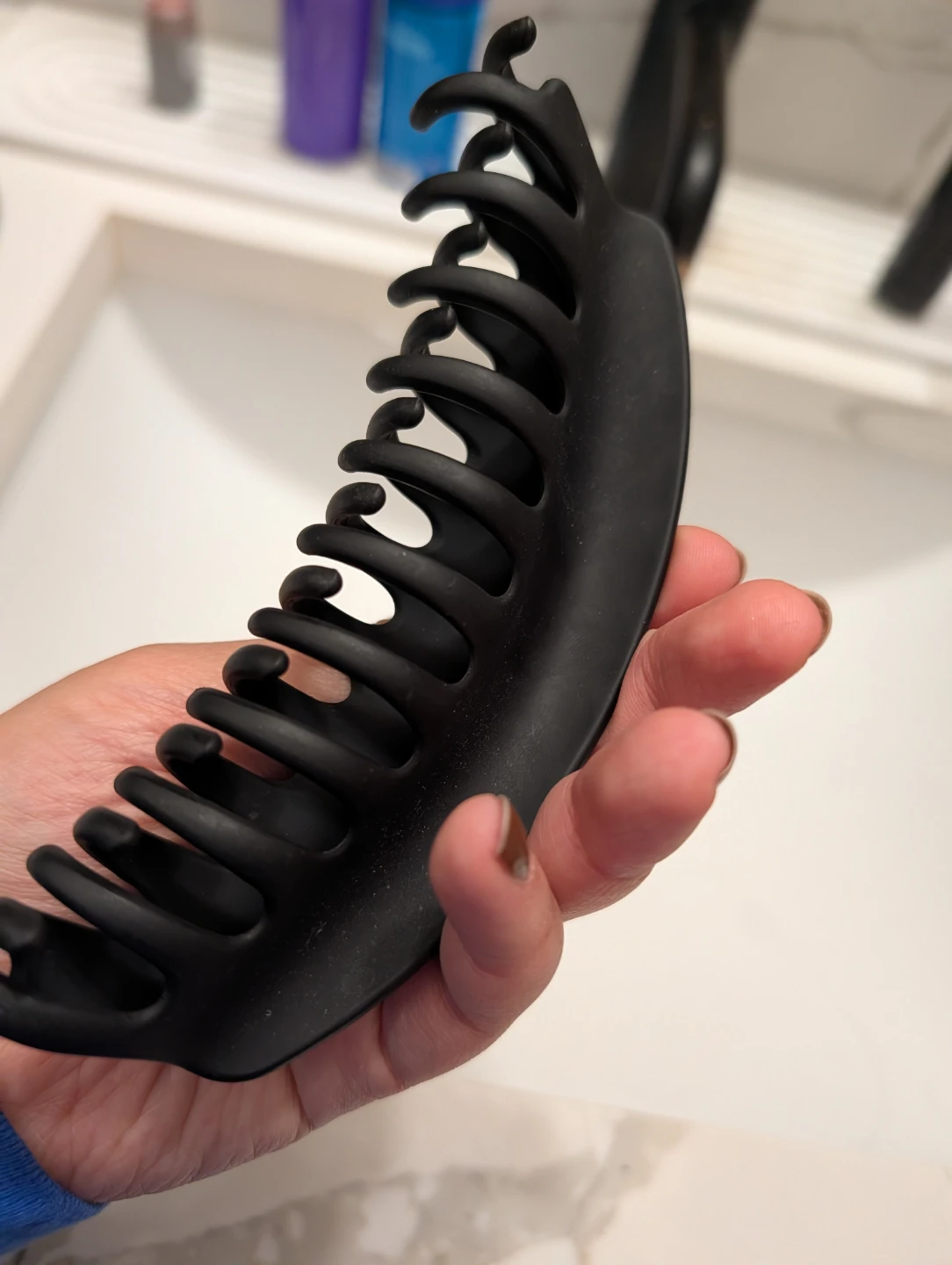 Kitsch Eco-Friendly Oversized Matte Claw Clip - Black - photo 2
