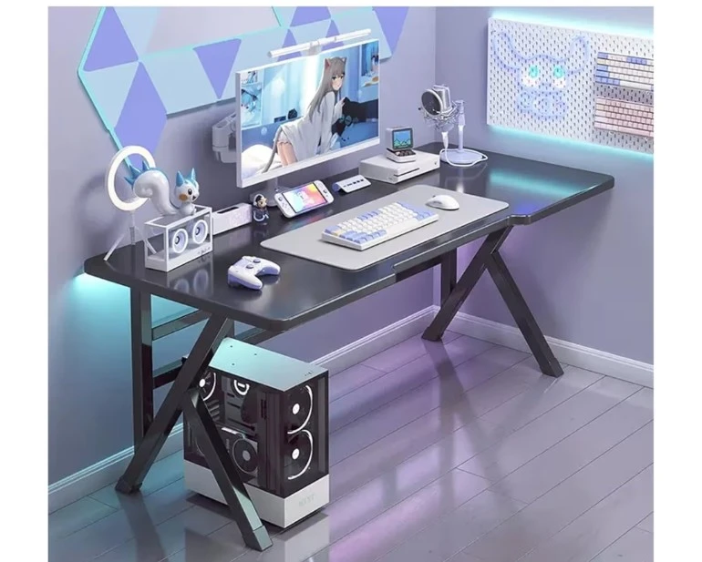 Gaming Desk - Black - 100x60x74cm