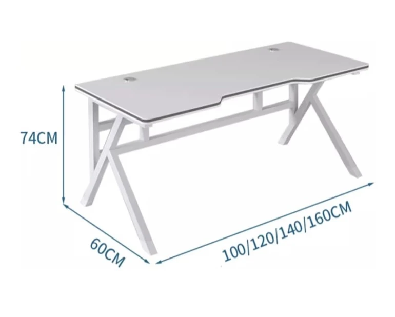 Gaming Desk - Black - 100x60x74cm - photo 2