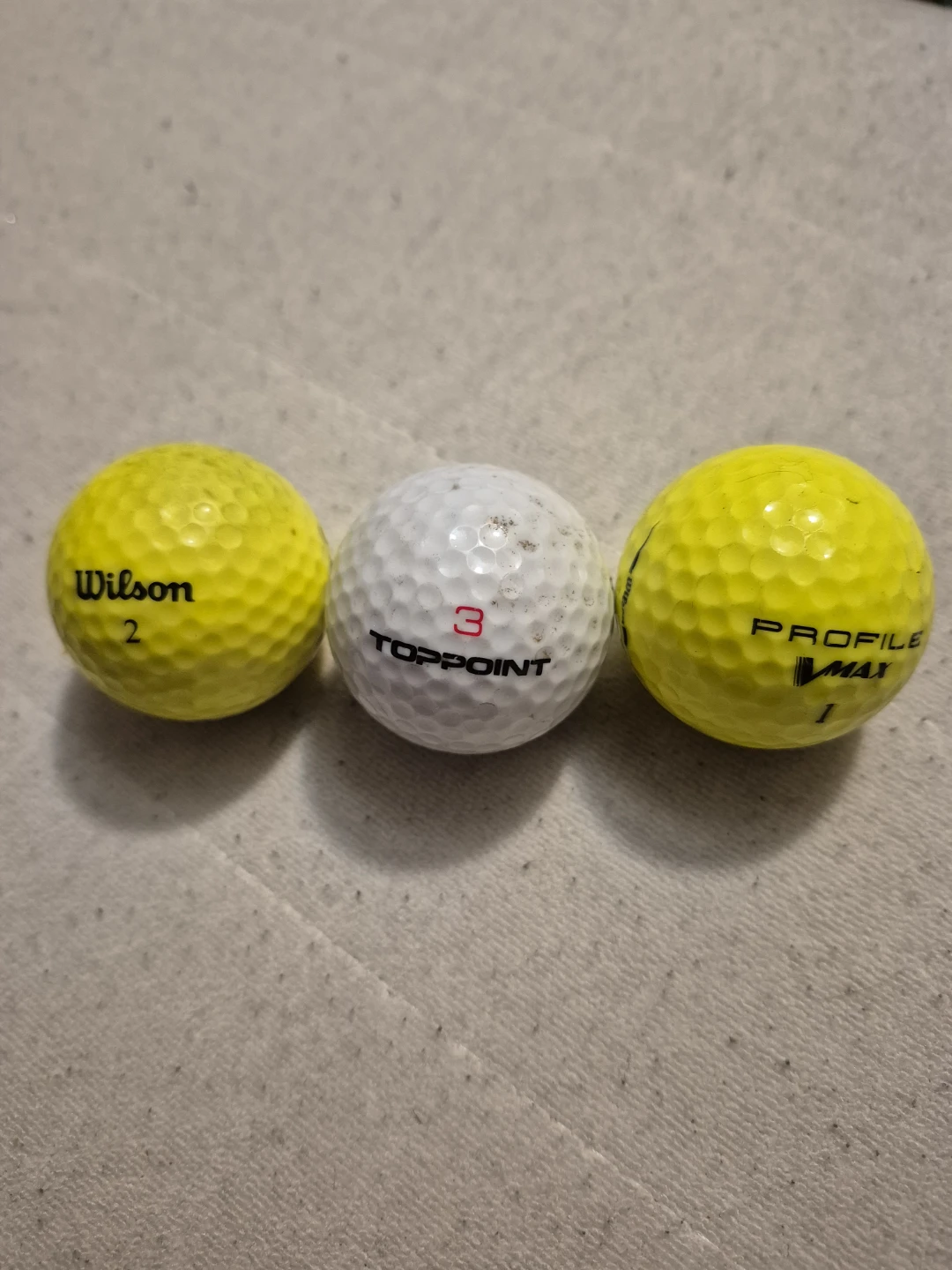 Mixed Golf Balls: Wilson, Top Flite, Profile