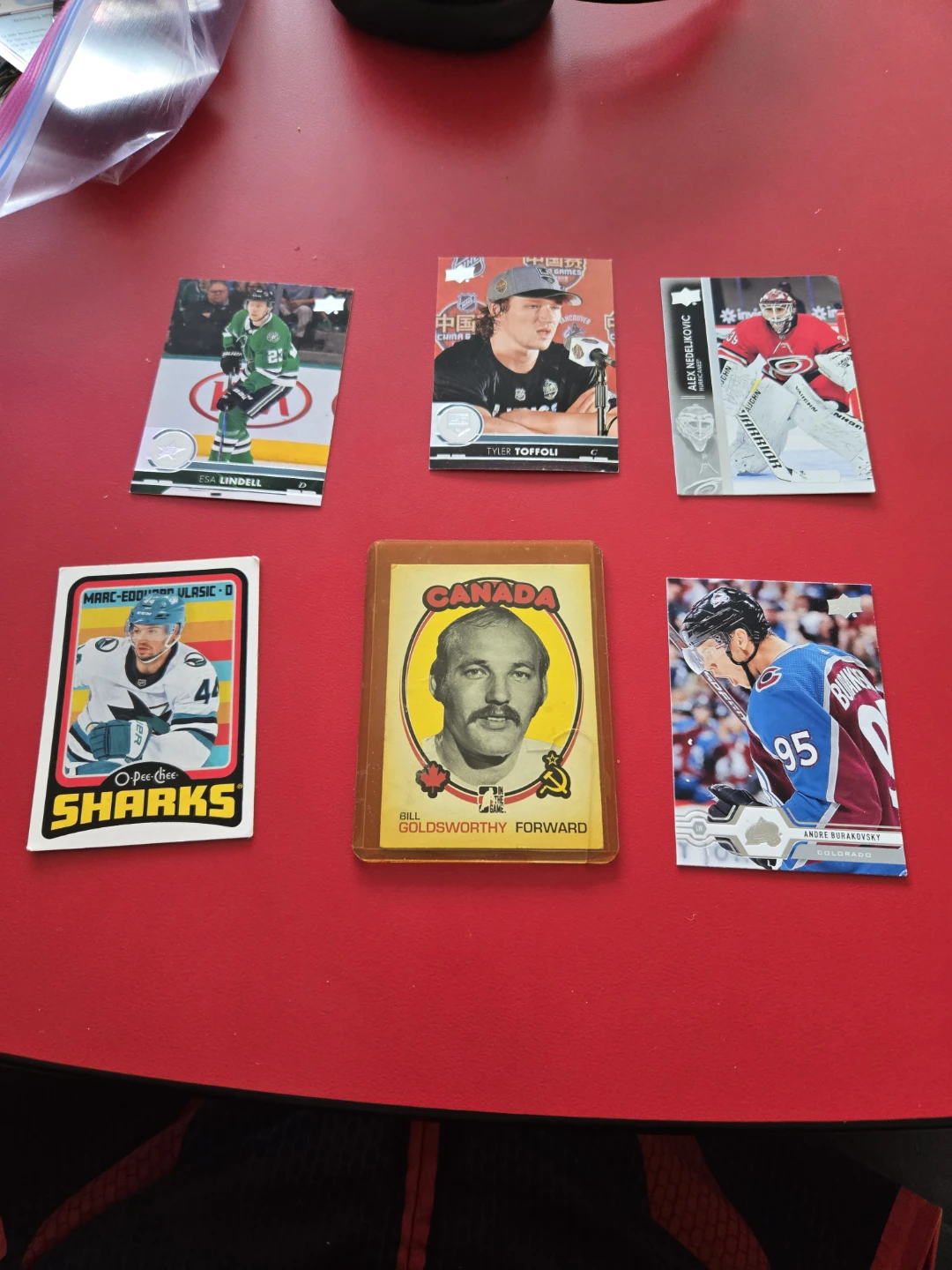 - Lindell, Toffoli, Vlasic, Nedeljkovic, Burakovsky