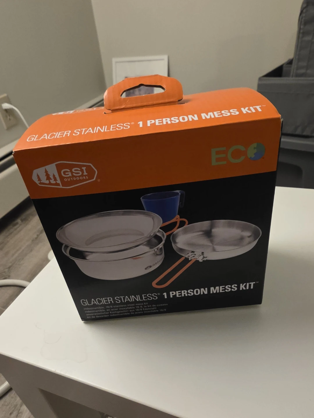 GSI Outdoors Glacier Stainless 1 Person Mess Kit