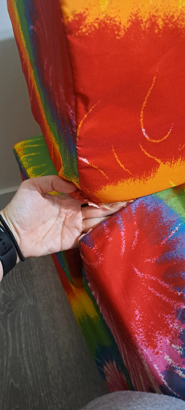 ComfyKids 2-in-1 Flip Chair - Rainbow Tie Dye - photo 4