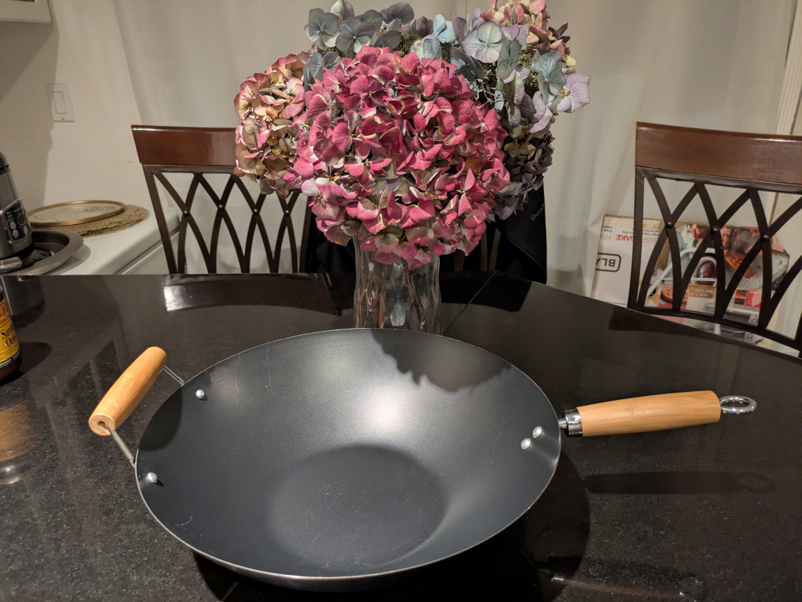 BRAND NEW IKEA wok with wooden handles