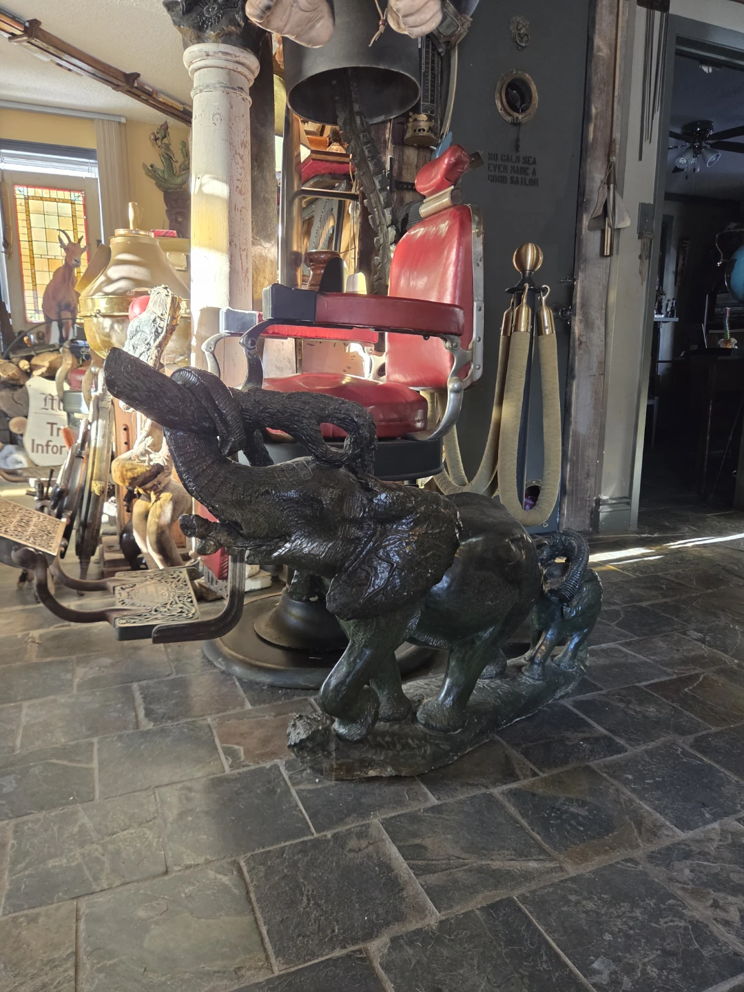 Over 200 lbs est Serpentine stone hand carved