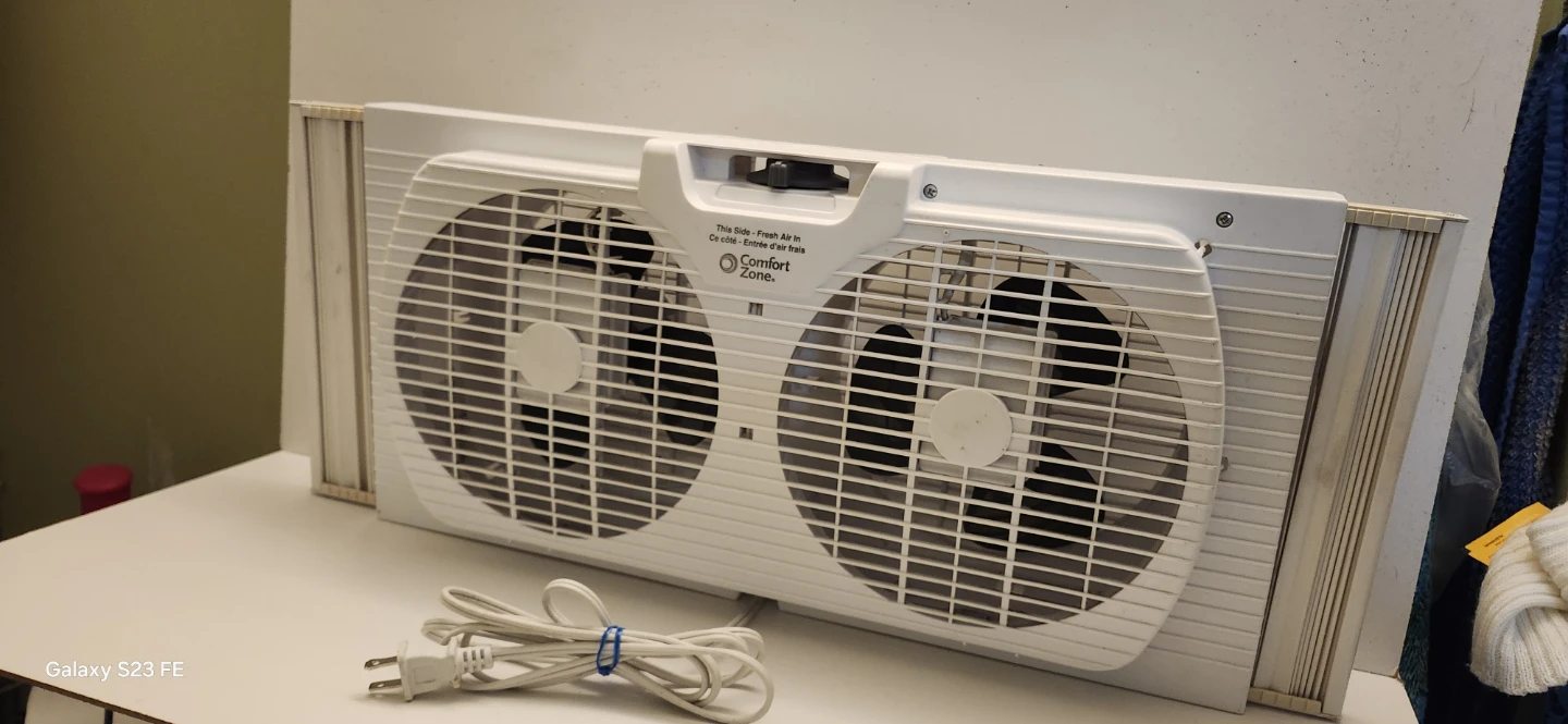 Comfort Zone Twin Window Fan. Price firm - photo 2