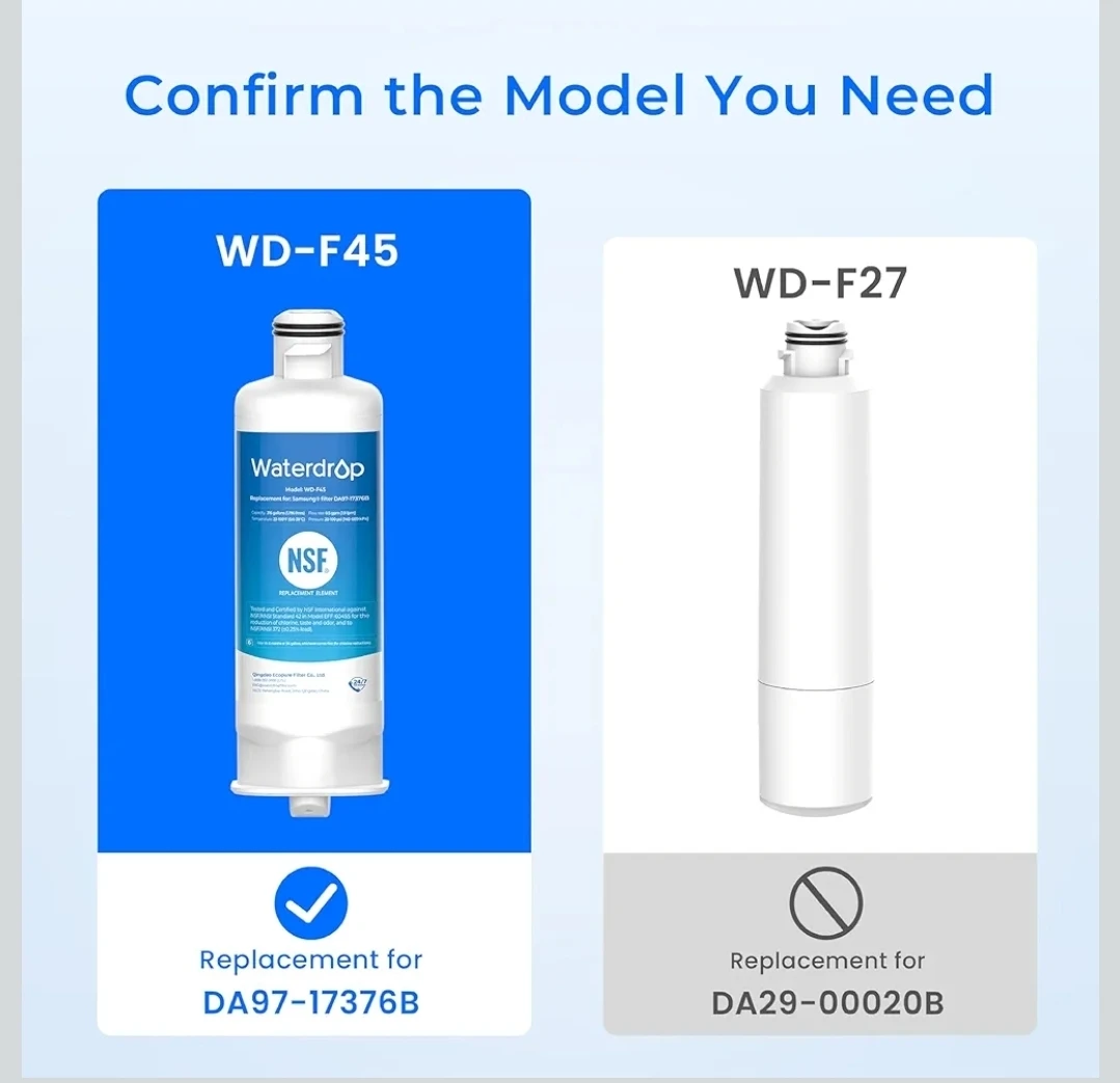 Waterdrop DA97-17376B Refrigerator Water Filter - photo 3