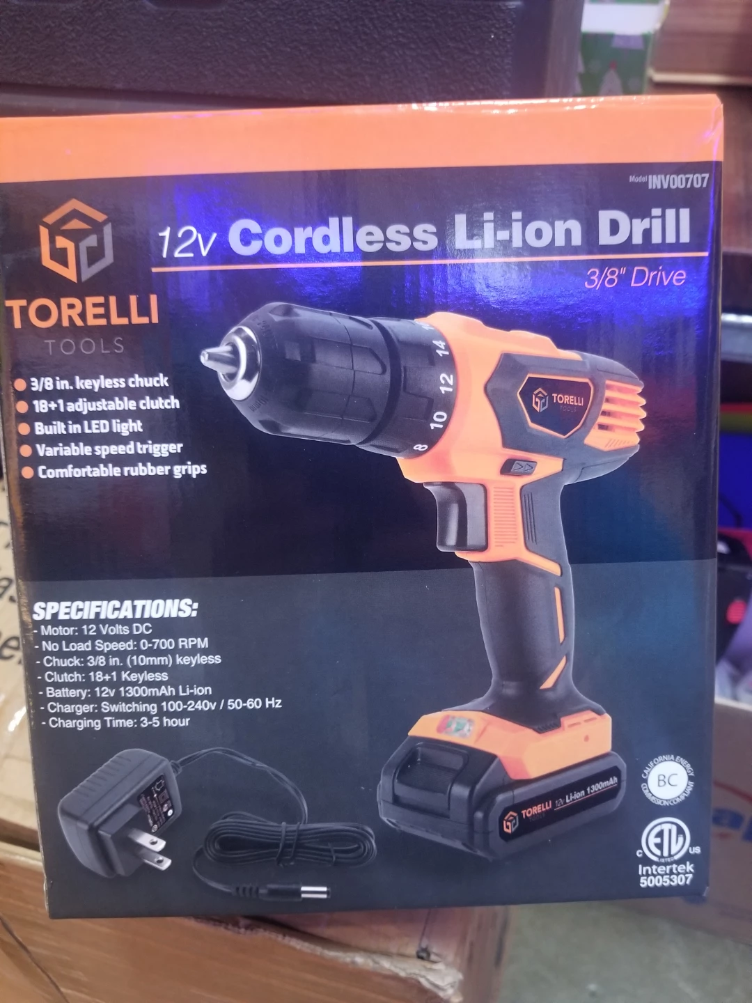 Torelli 12V Cordless Li-ion Drill 3/8" Drive - New