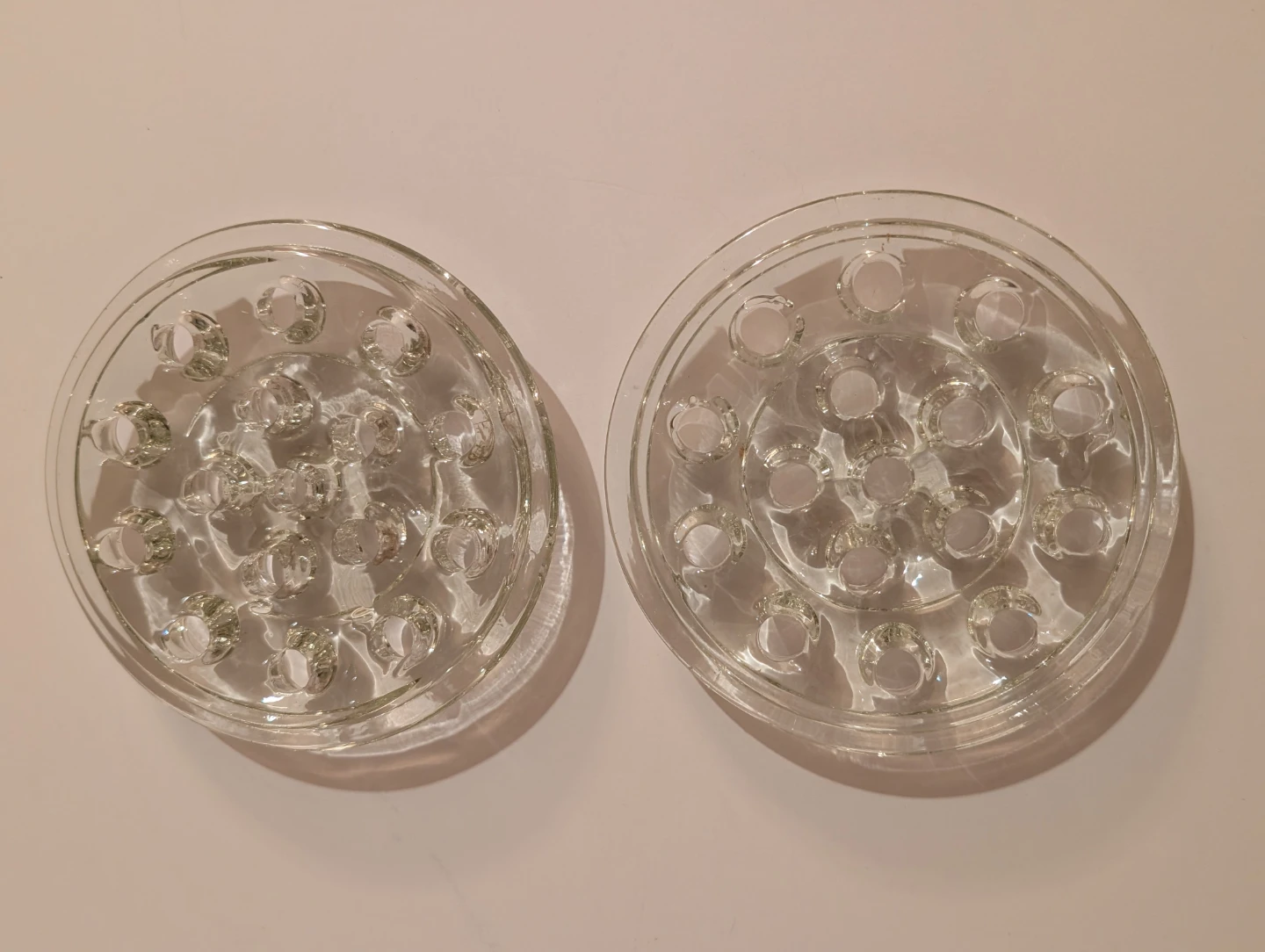 2 Vintage Glass Flower Frogs - photo 2
