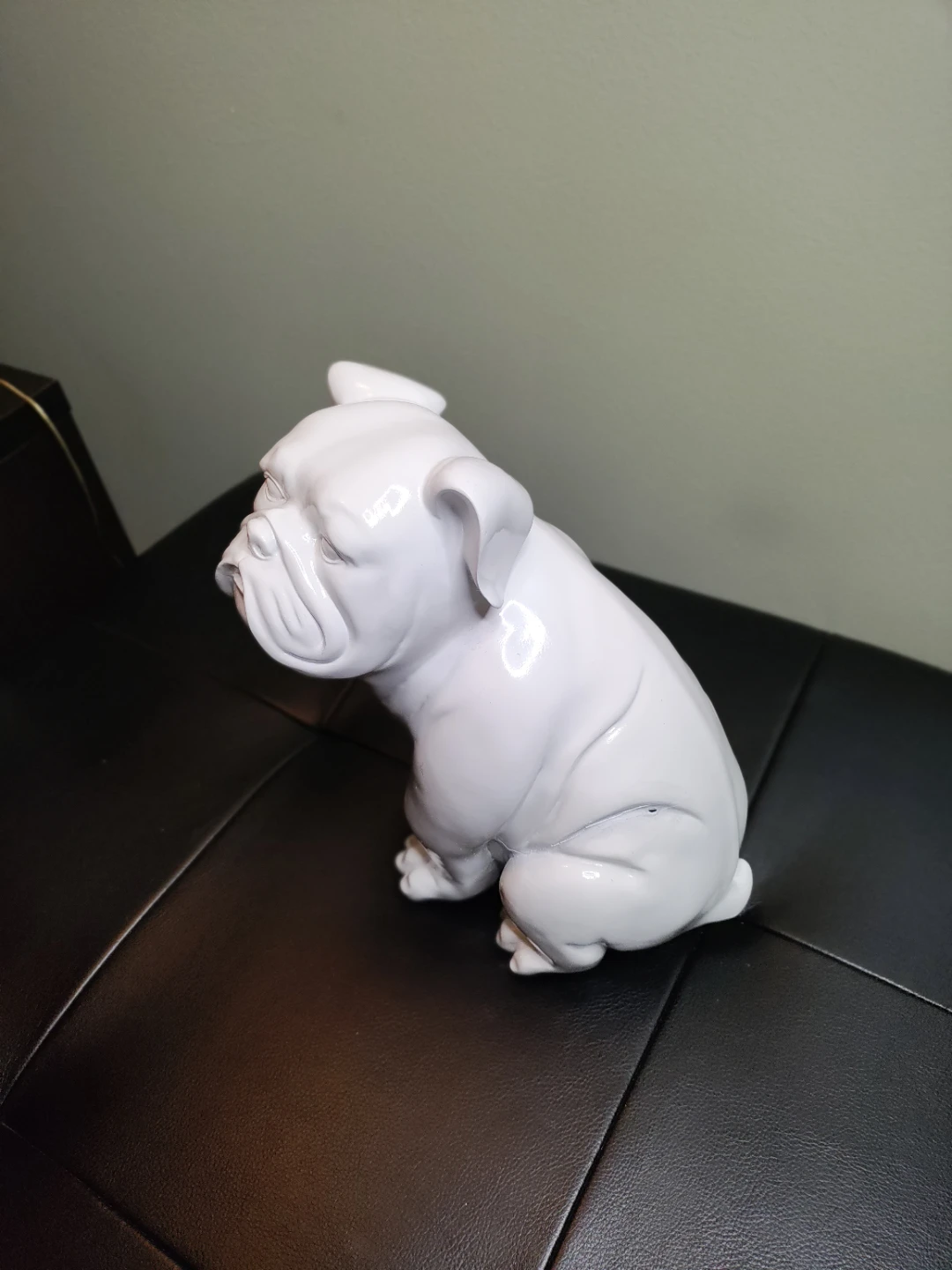 White Bulldog Figurine - photo 2